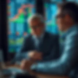 Investor analyzing stock market trends