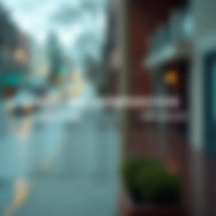 Table comparing rental prices across different neighborhoods