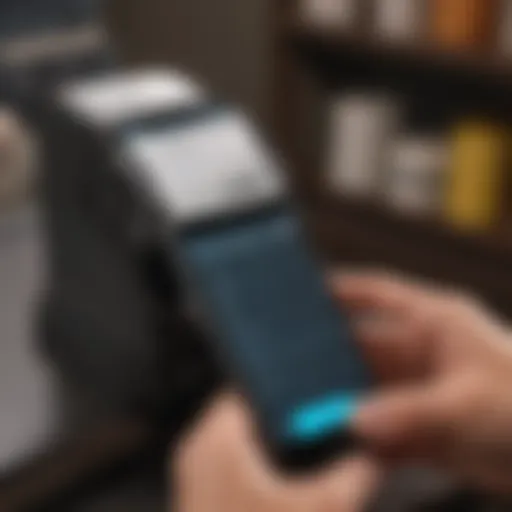 A high-quality smartphone displaying a receipt scanning app interface.