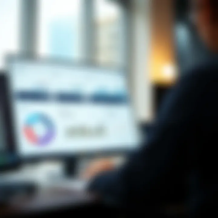 User interface of enterprise tax software showcasing dashboard features