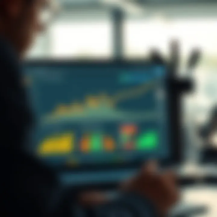Illustration of financial data analytics in tax software