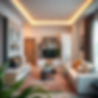 Interior Layout of a Duplex Interior layout of a duplex highlighting its functional spaces.