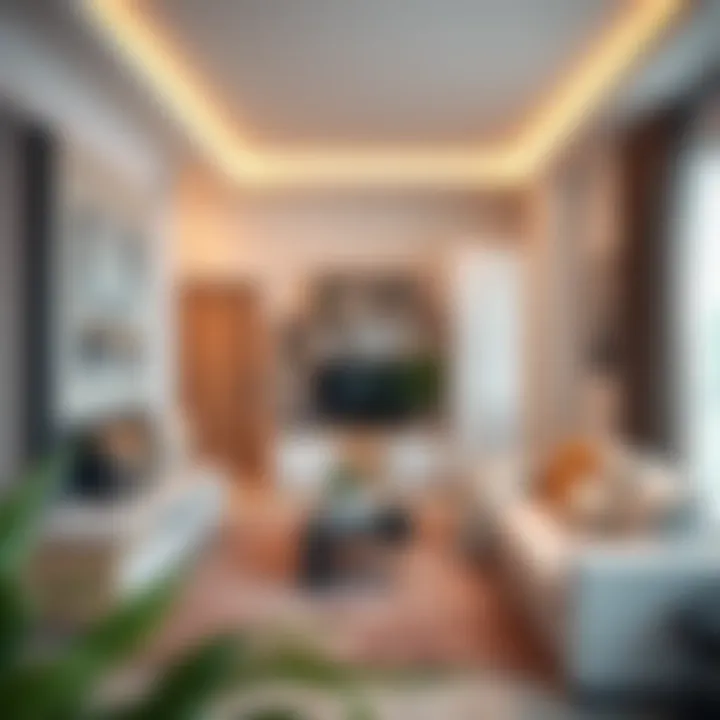 Interior Layout of a Duplex Interior layout of a duplex highlighting its functional spaces.