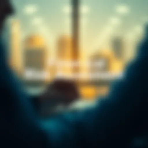 Conceptual illustration of financial risk assessment