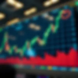 Abstract representation of stock market fluctuations