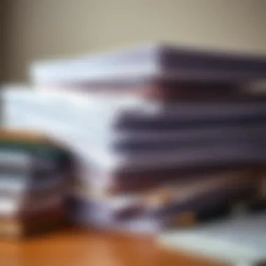 Efficient Document Organization Organized tax documents for a seamless filing experience