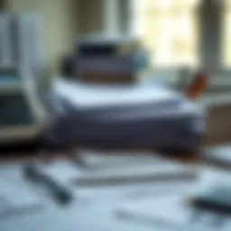 Personal identification documents organized for tax filing