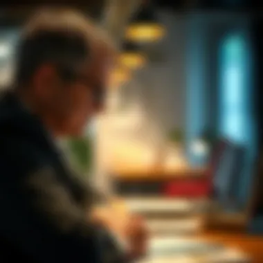 A close-up of a mortgage broker discussing with a client