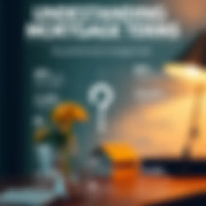 An infographic displaying various mortgage terms