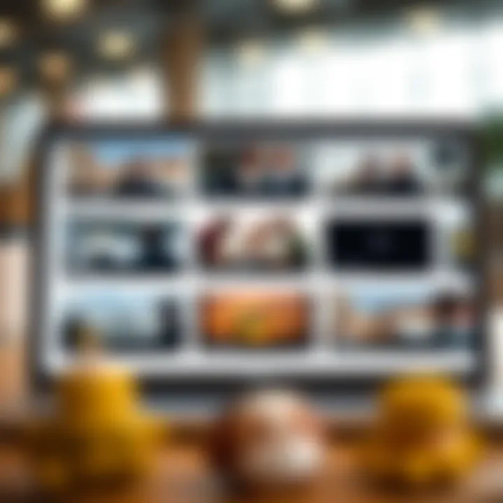 Digital platform displaying various video options for users