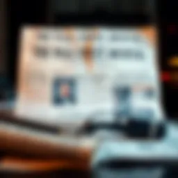 A historic front page of The Wall Street Journal showcasing significant financial news