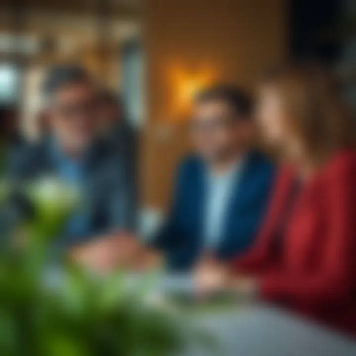 The Role of Advisors in Wealth Management Calm discussion between advisors and clients