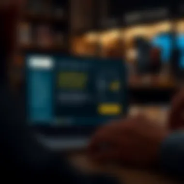 Illustration of account setup on a digital device