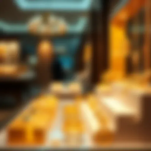 Showcasing Gold Jewelry An elegant display of gold jewelry showcasing value and craftsmanship