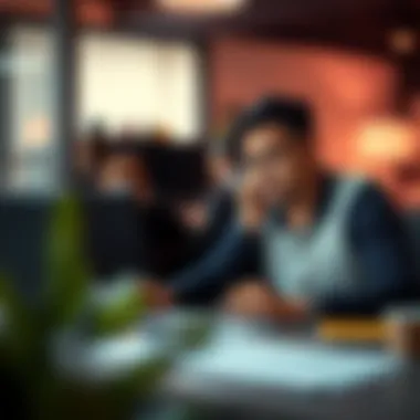 A person reviewing loan options on a laptop