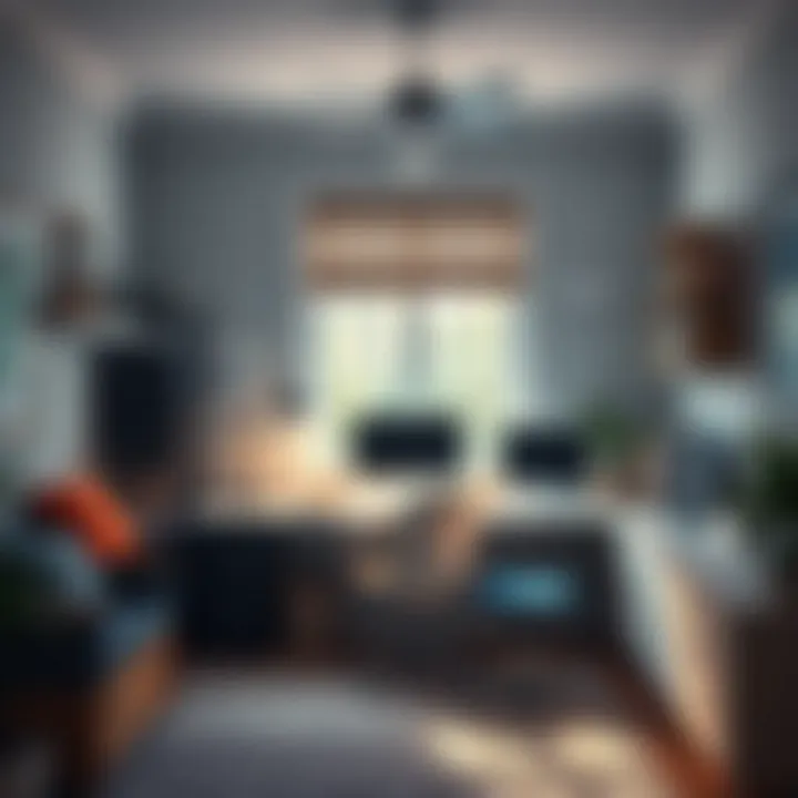 An organized home office space demonstrating effective use of renovations