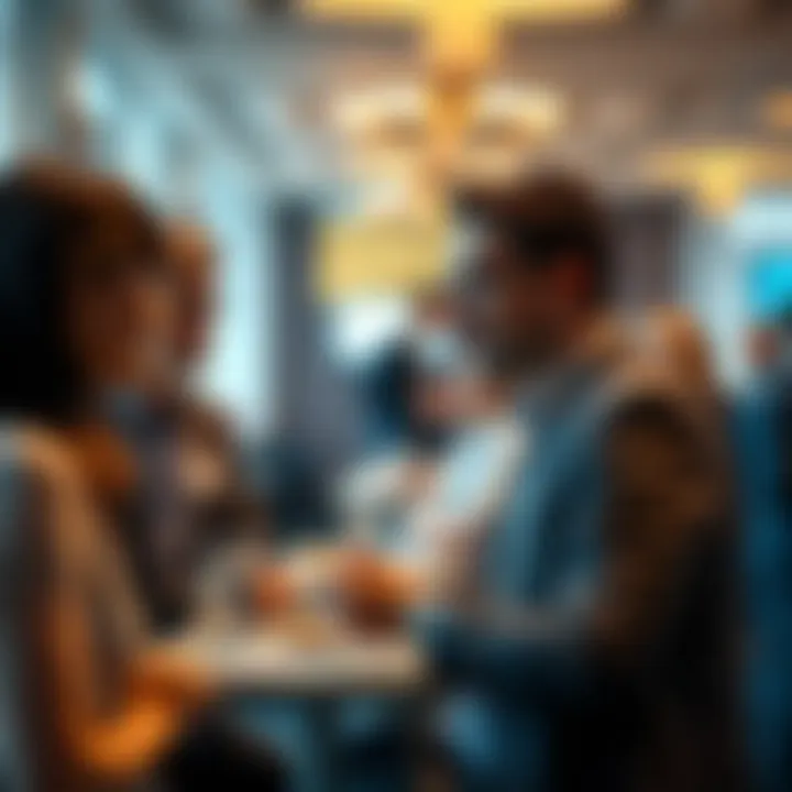 Encouraging Professional Connections Networking event encouraging professional connections