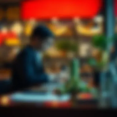 Visual representation of financial restraint techniques