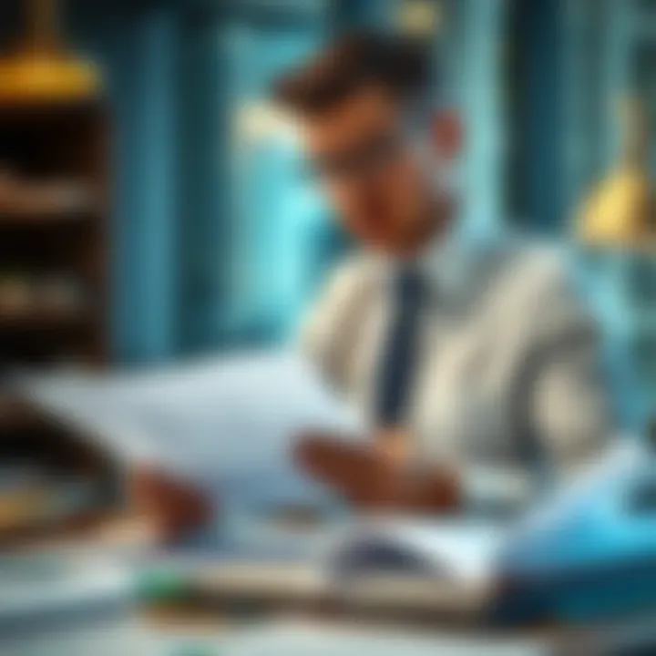 Financial Planning for Success An entrepreneur reviewing financial documents