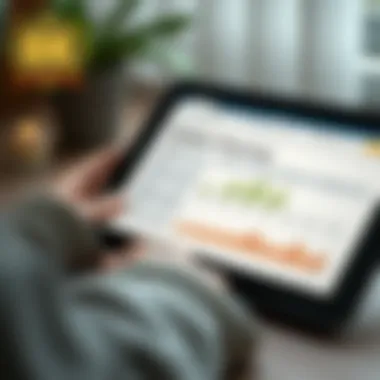 Effective Budget Planning A detailed budget plan on a digital device