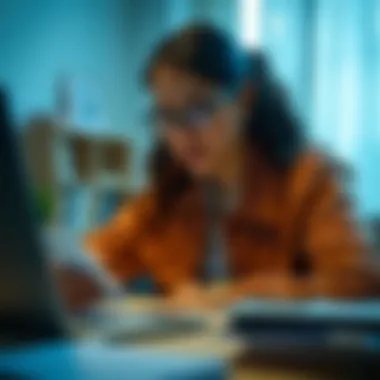 Maximizing Income Sources A person reviewing income sources with a calculator