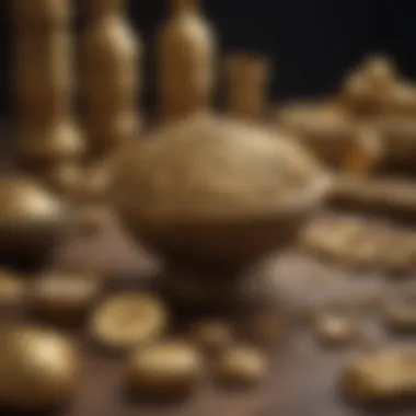 Ancient Gold Artifacts Ancient gold artifacts showcasing historical craftsmanship