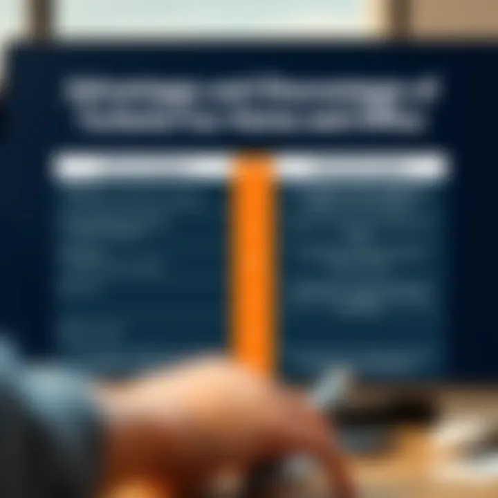 Advantages and Disadvantages of TurboTax Comparison chart analyzing advantages and disadvantages of TurboTax Home and Office