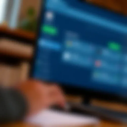 Detailed view of TurboTax Home and Office interface showcasing tax preparation tools