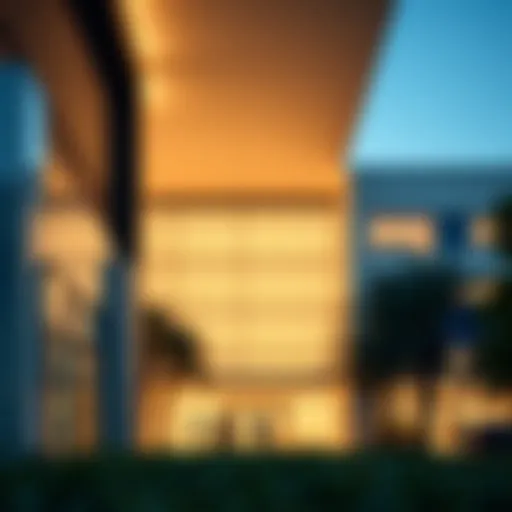 Overview of the UCLA Anderson campus showcasing its modern architecture