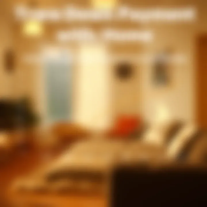 Average Down Payment Percentages Across Markets Graph depicting average down payment percentages in various markets