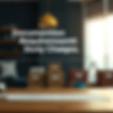 Diagram showing documentation required for duty charges