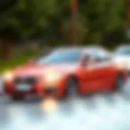 Illustration depicting the legal aspects of car insurance requirements