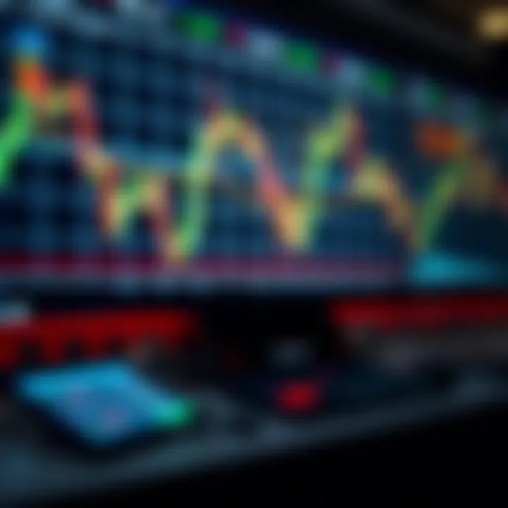 Dynamic chart showcasing live trading of S and P Mini Futures